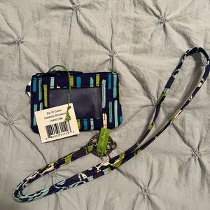 Brand new Vera Bradley lanyard and ID case Katalina